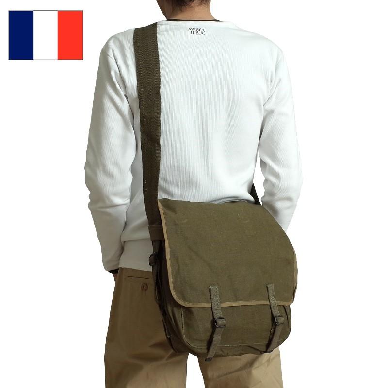 フランス軍 TTAリネンショルダーバッグ 2WAY デッドストック BS012NN