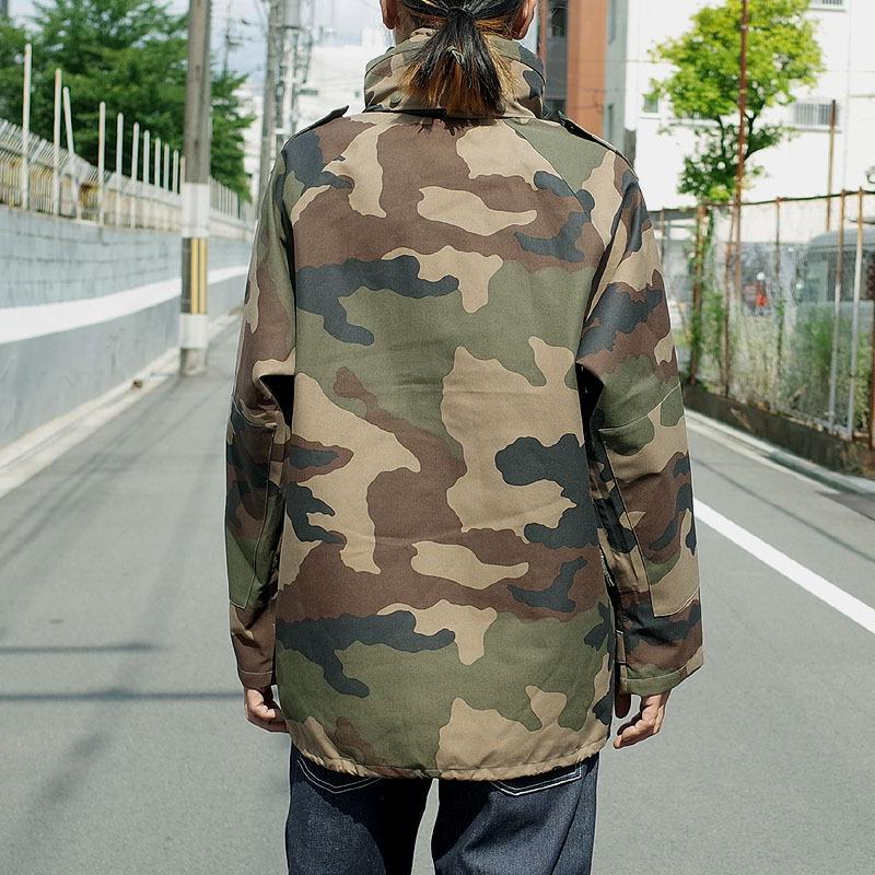 フランス軍 3レイヤー 防水 マイクロファイバーパーカー CCEカモ USED