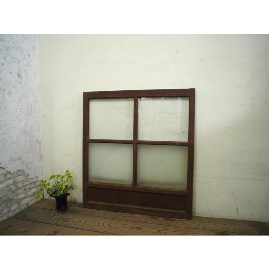 タD0198◇【H87cm×W81cm】◇アンティーク◇味わいのある古い木製ガラス