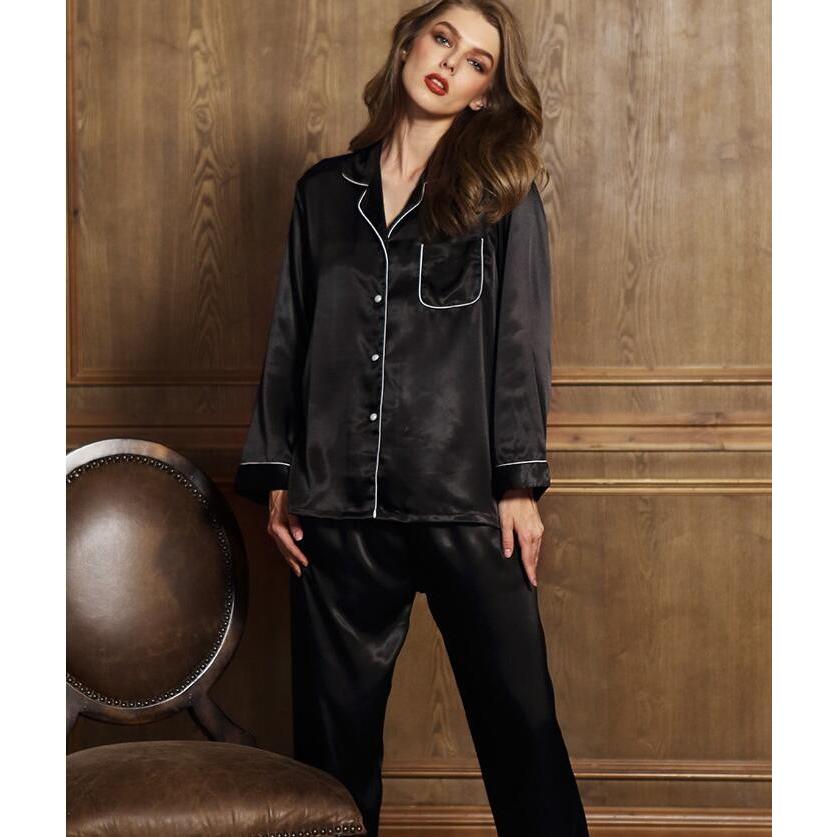 ペアパジャマ カップル パジャマ シルクパジャマ レディースパジャマ