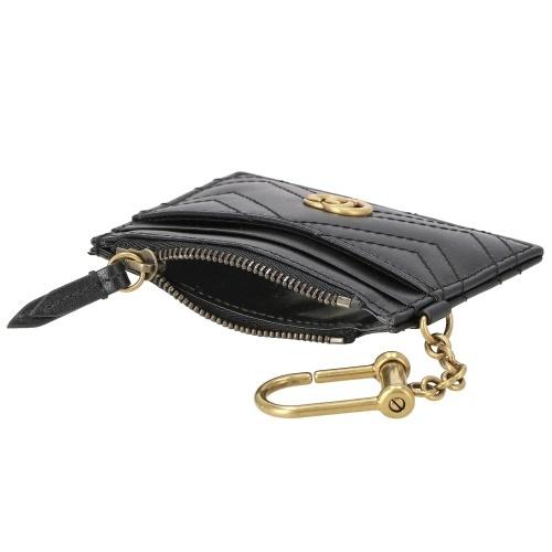 GUCCI（グッチ） カードケース レディース GGマーモント ブラック