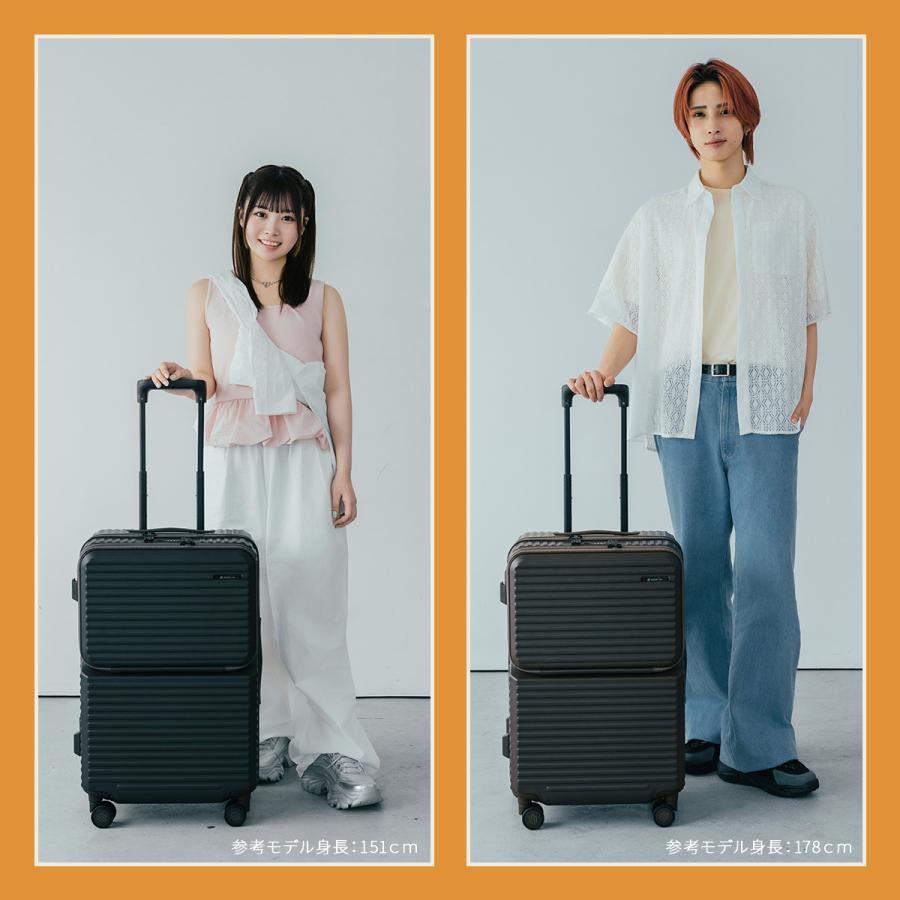 最大53% 2/27から エッジリンク スーツケース Mサイズ 64L 軽量 中型