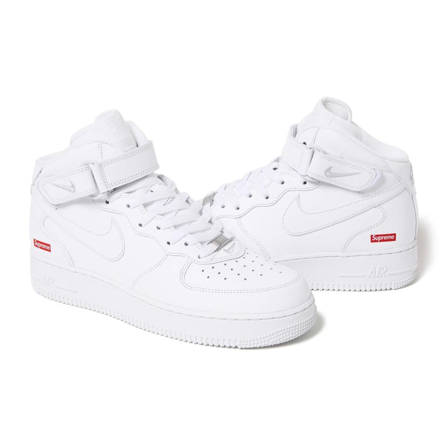 エア フォース 1 24FW Supreme NIKE AIR FORCE MID WHITE ( ナイキ