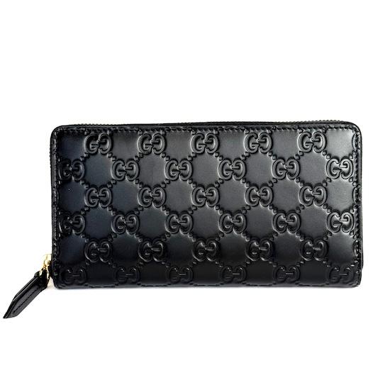 GUCCI（グッチ） 最新作! レディース ラウンドジップ 長財布 ブラック