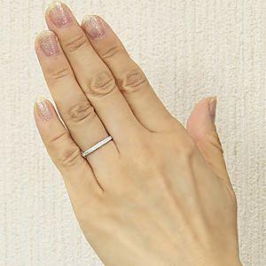 フルエタニティーリング ダイヤモンド ピンキーリング ホワイト