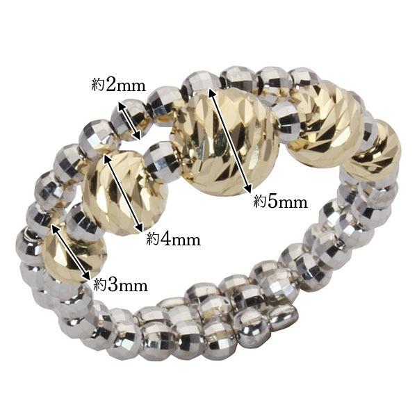 リング 形状記憶 k18 イエローゴールド ホワイトゴールド 18金 18k