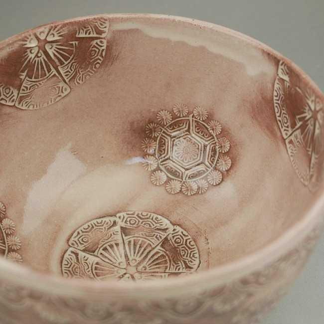 京焼 清水焼 三島花紋 抹茶茶碗 治兵衛 : 松韻堂 Yahoo!店 - 通販