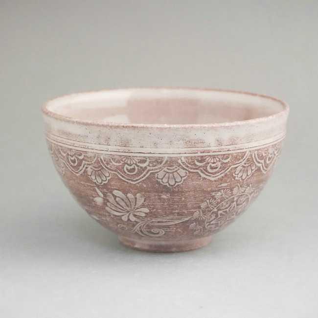 京焼 清水焼 三島花紋お茶呑茶碗 治兵衛 単品 : 松韻堂 Yahoo!店