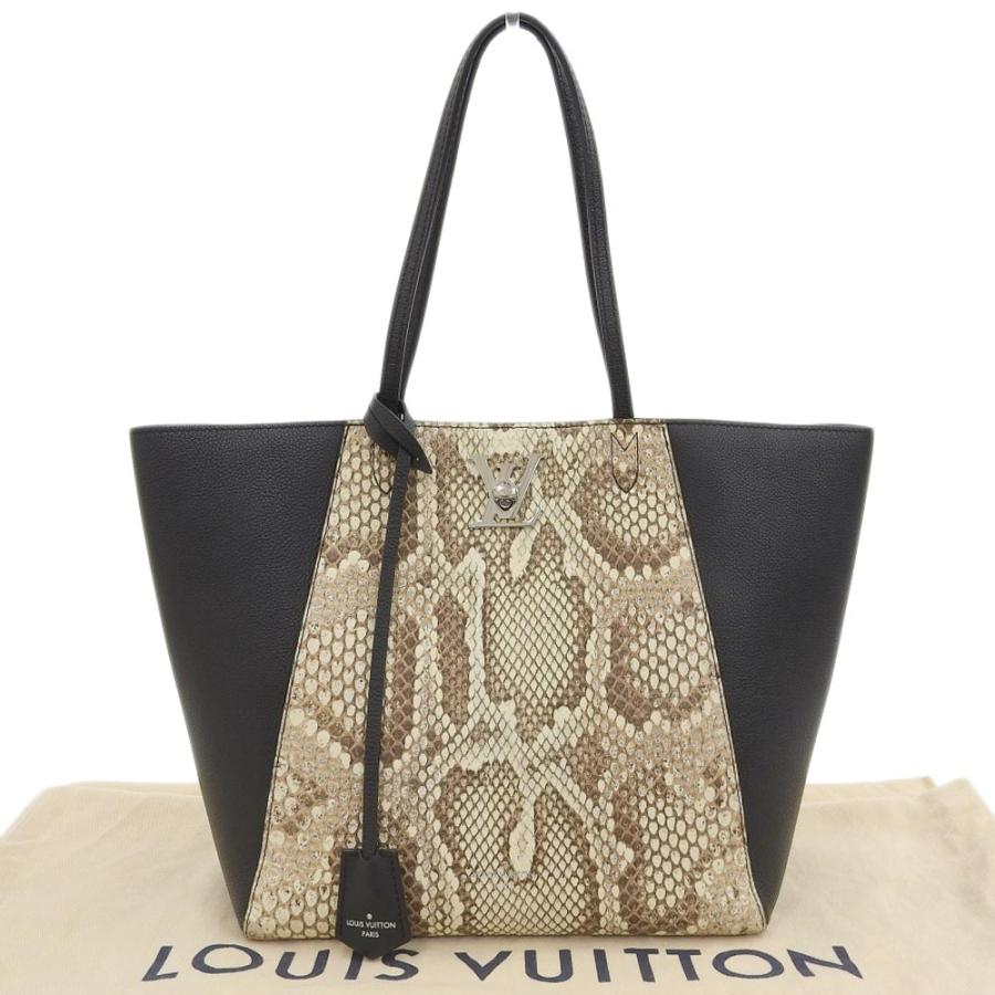 ロックミー ルイヴィトン LOUIS VUITTON カバ トートバッグ レザー