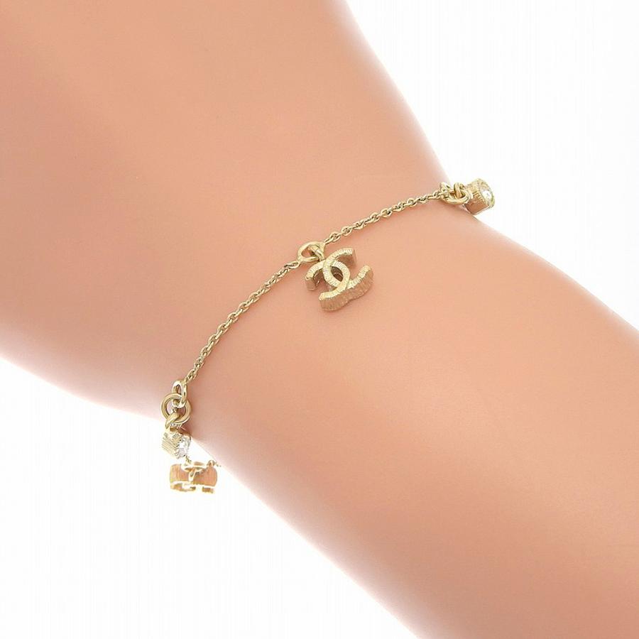 CHANEL（シャネル） ココマーク ロゴ ブレスレット 10P ラインストーン