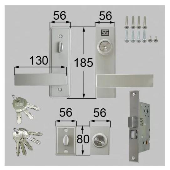 LIXIL（リクシル） トステム 鍵交換 自分で 純正品 （レバーハンドル