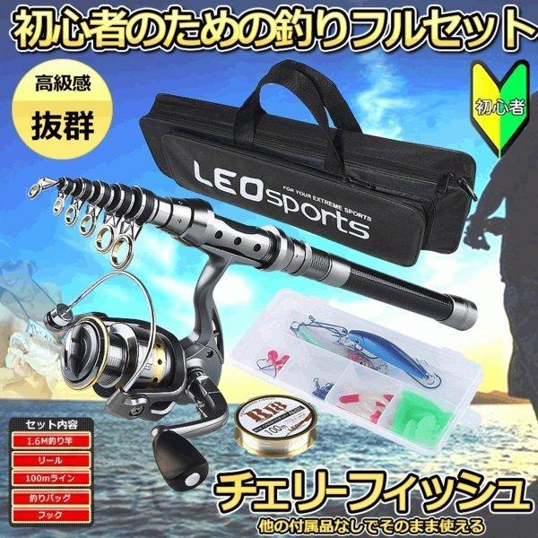 チェリーフィッシュ 5点セット 釣りセット 釣り竿セット ロッド