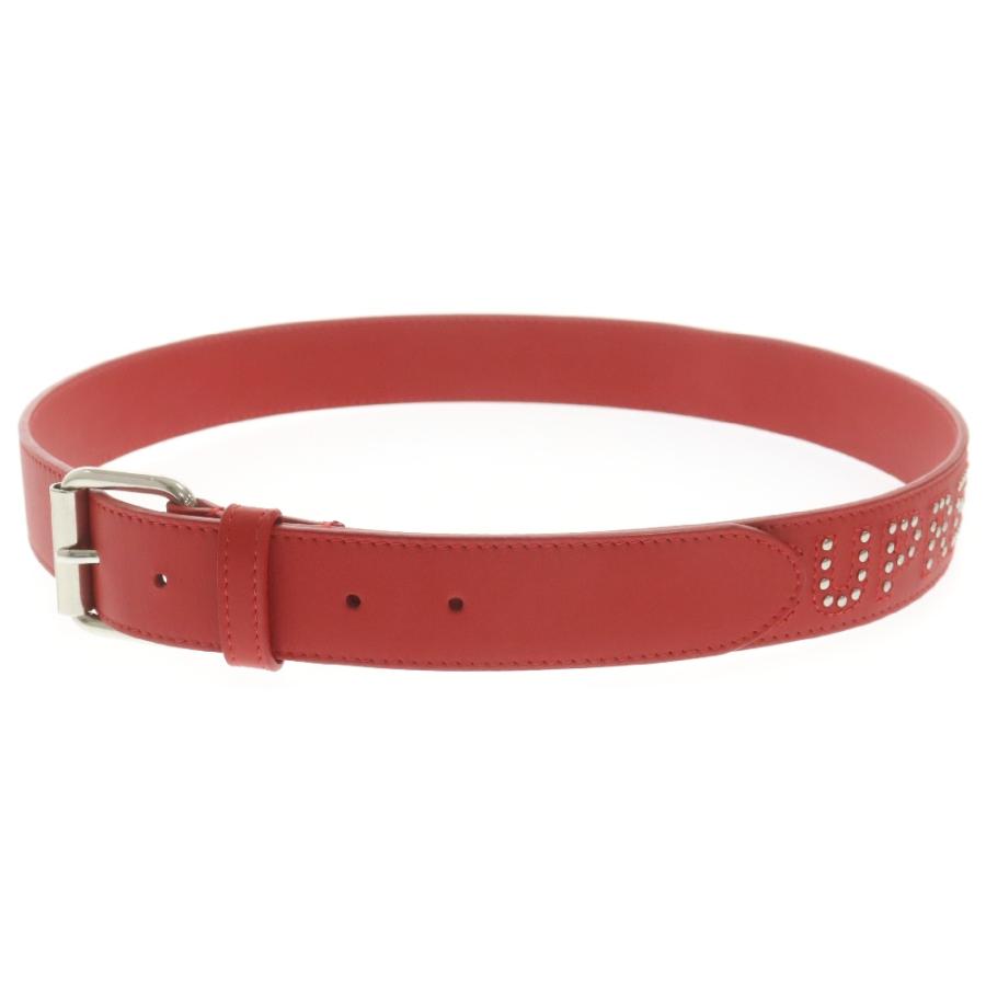 Supreme（シュプリーム） 18SS Studded LOGO Belt スタッズロゴ レザー