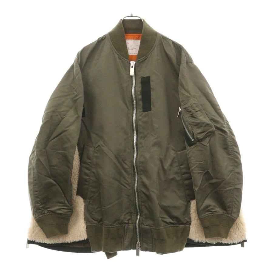 sacai（サカイ） 20AW Nylon Twill x Faux Shearling Blouson ナイロン