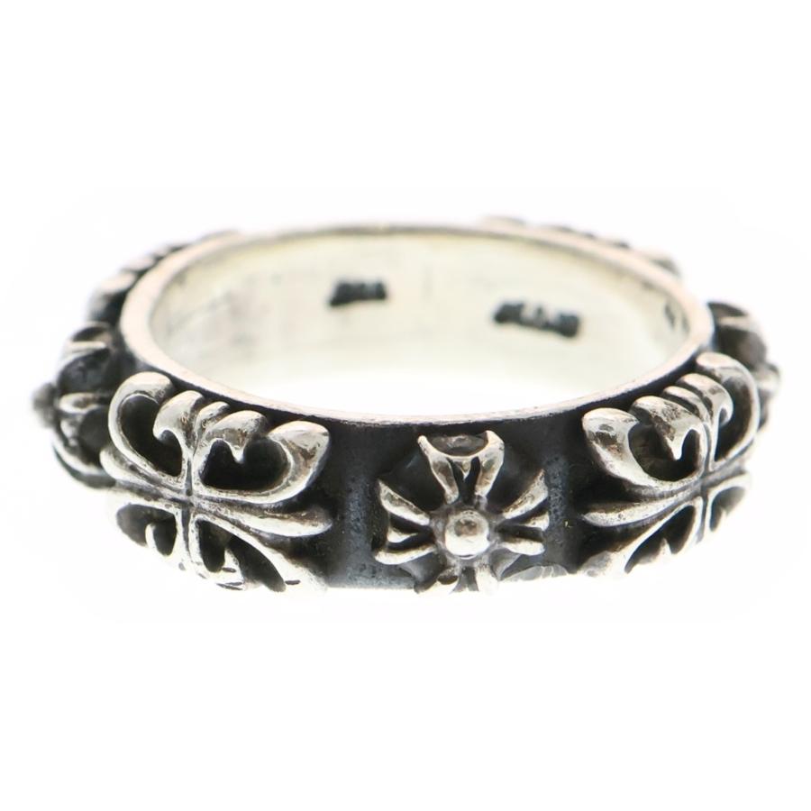 A&G エーアンドジー フローラル クロスバンド リング SV925 シルバー