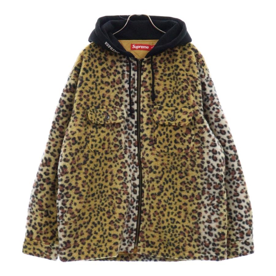Supreme（シュプリーム） 23AW Fleece Zip Up Hooded Shirt Leopard