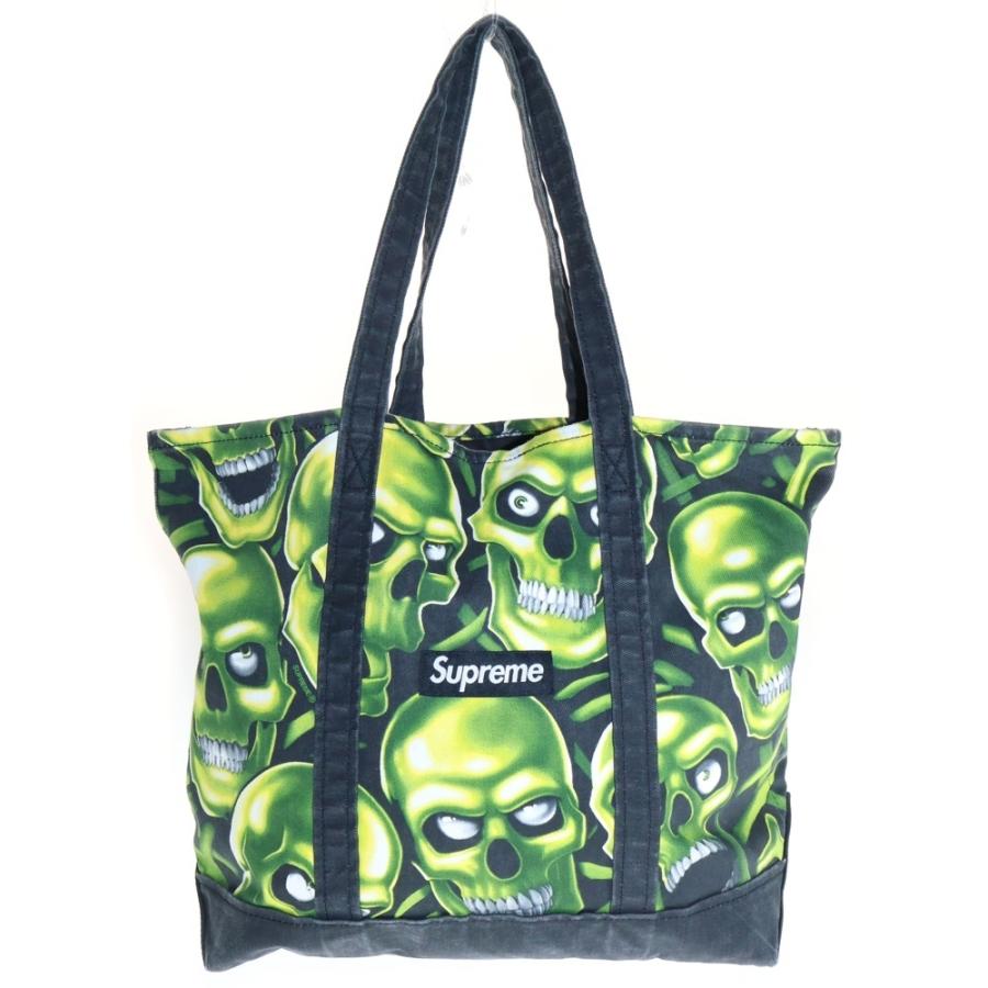 Supreme（シュプリーム） 18SS Skull Pile Denim Tote スカル総柄