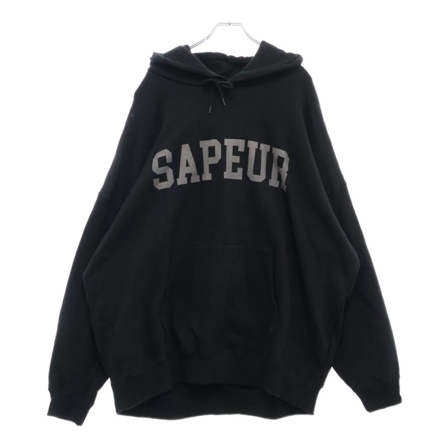 SAPEur サプール セメントロゴ フーディー プルオーバー パーカー