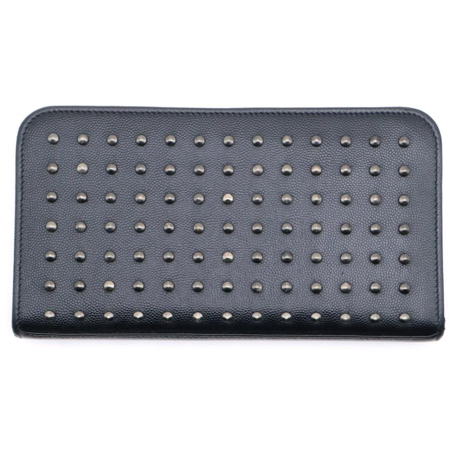 SAINT LAURENT PARIS サンローランパリ スタッズ ロングウォレット 長