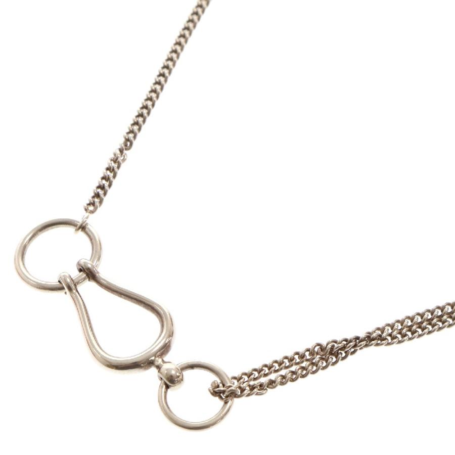 HERMES（エルメス） VINTAGE ホースビット ロングネックレス シルバー