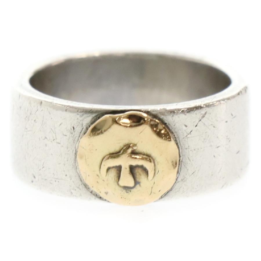 goro's（ゴローズ） 平打ち リング シルバーゴールド 11号 : BRING