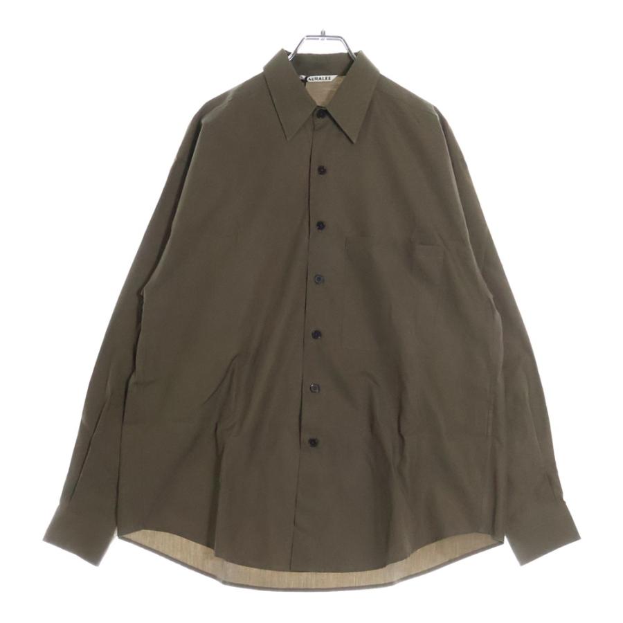 AURALEE（オーラリー） 25AW WASHED FINX TWILL BIG SHIRT ウォッシュ