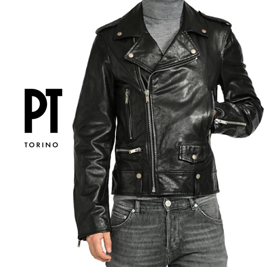 PT TORINO ピーティートリノ / ユーズド加工レザー ダブルライダース