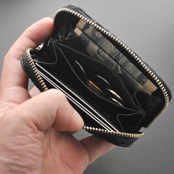 ミニ財布 メンズ レディース 本革 象 象革 ゾウ革 ゾウ エレファント