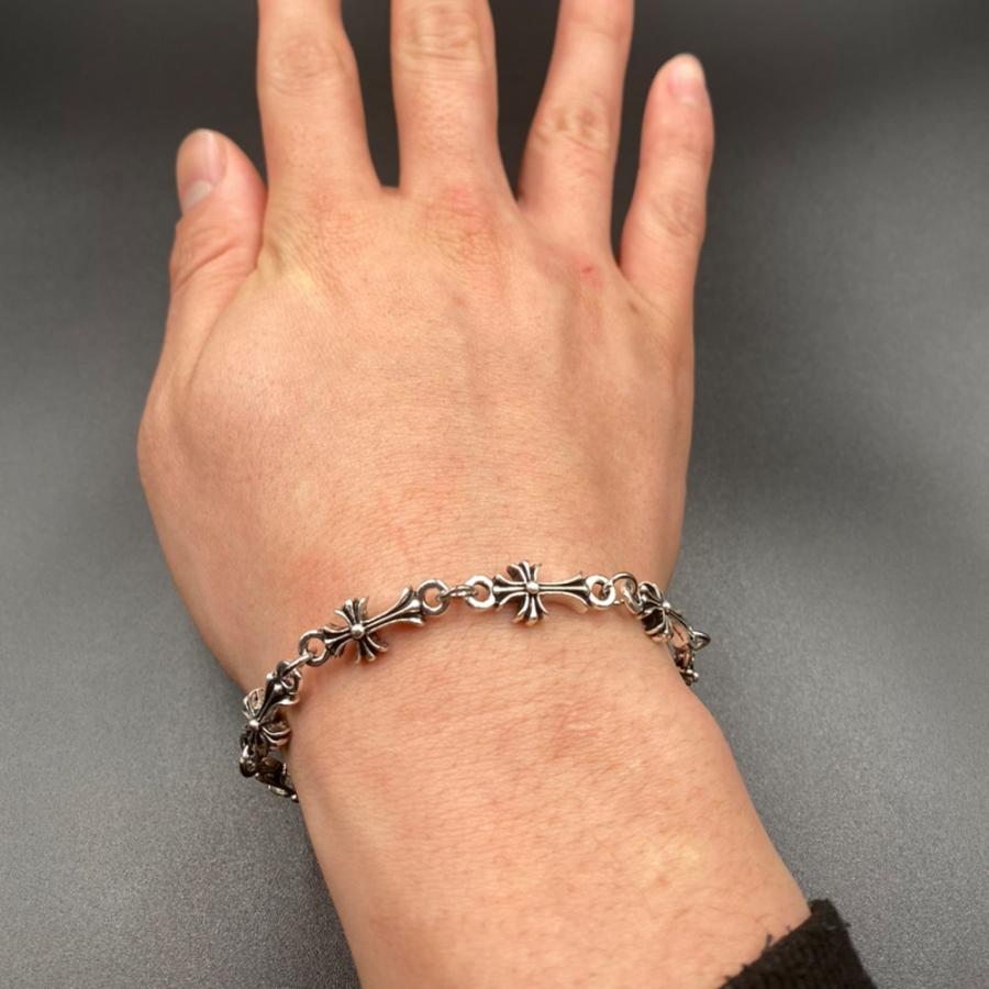 ブレスレット メンズ クロス 十字架 シルバー ブレスレットメンズ