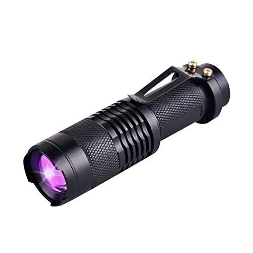 ブラックライト LED UV 電池式 紫外線 395nm 懐中電灯 小型 紫外線