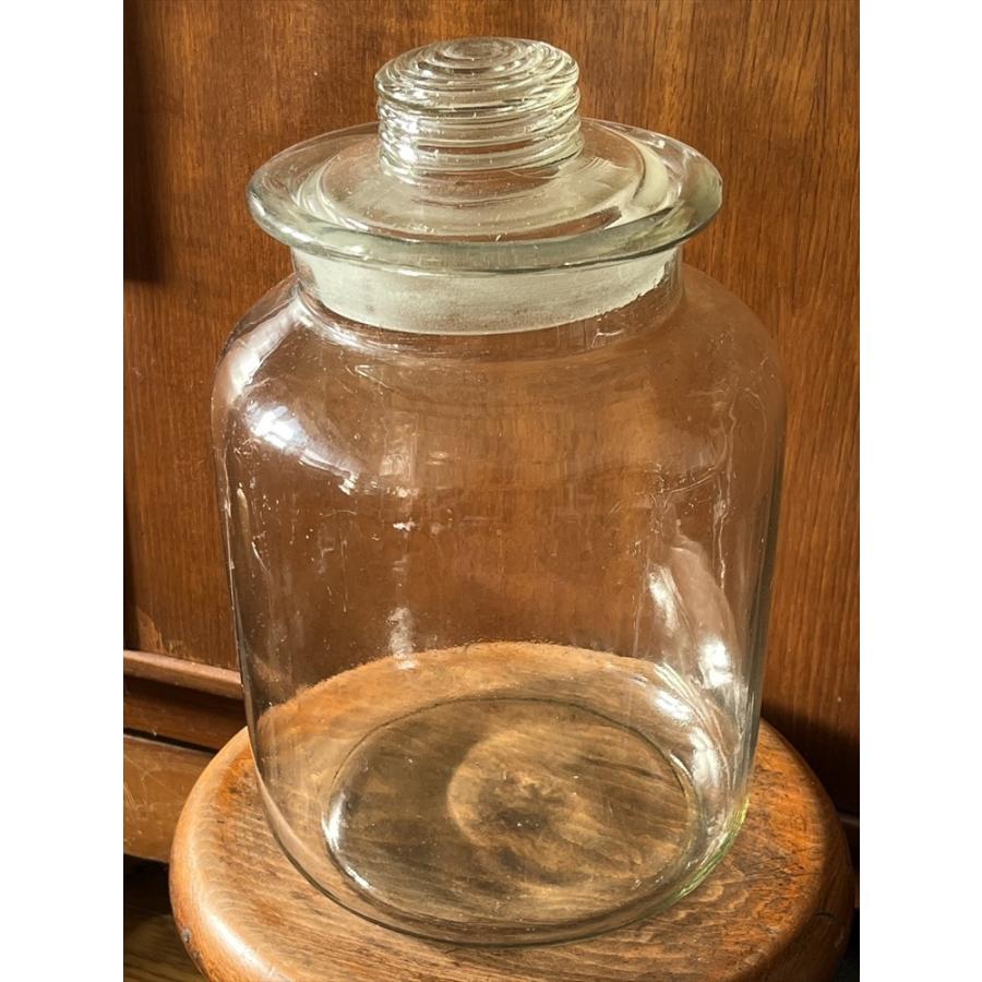 ヴィンテージ 昭和レトロ ガラスジャー 保存瓶 キャンディーポット