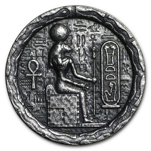 純銀コイン エジプト 猫の女神 バステト銀貨 1/2オンス モナーク