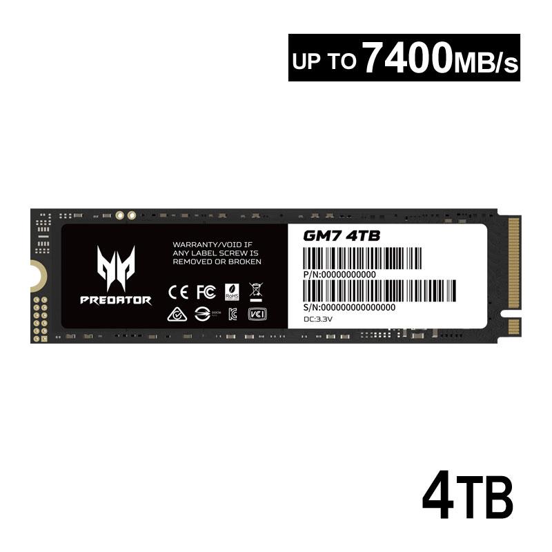 acer（エイサー） Acer Predator 4TB【3D NAND TLC】NVMe1.4 M.2 2280