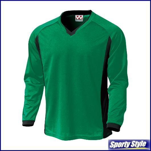 長袖サッカーシャツ 大人用 Vネック 練習着 プラクティスシャツ ゲーム