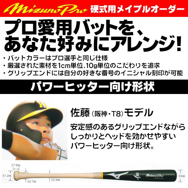 MIZUNO（ミズノ） ミズノ/硬式木製バット/ミズノプロ/佐藤モデル/背