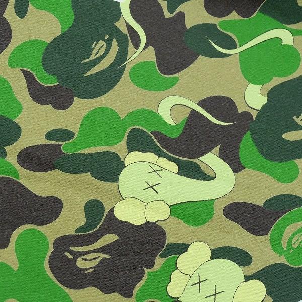 ア ベイシング エイプ A BATHING APE ×KAWS カウズ ABCサル迷彩柄サル