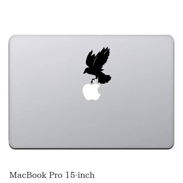 MacBook ステッカー スキンシール カラス 