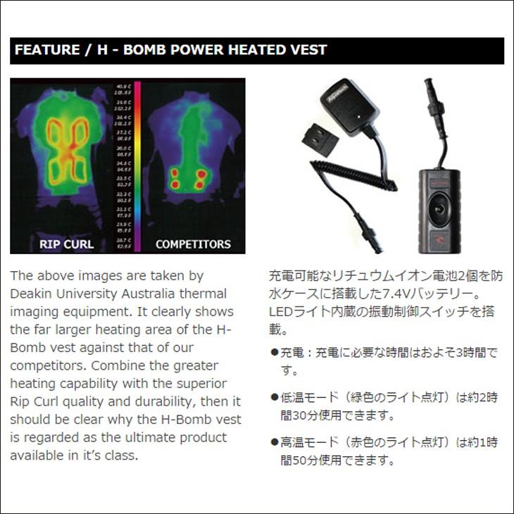 RIP CURL（リップカール） パワーヒートベスト 2016年/2017年 H-BOMB