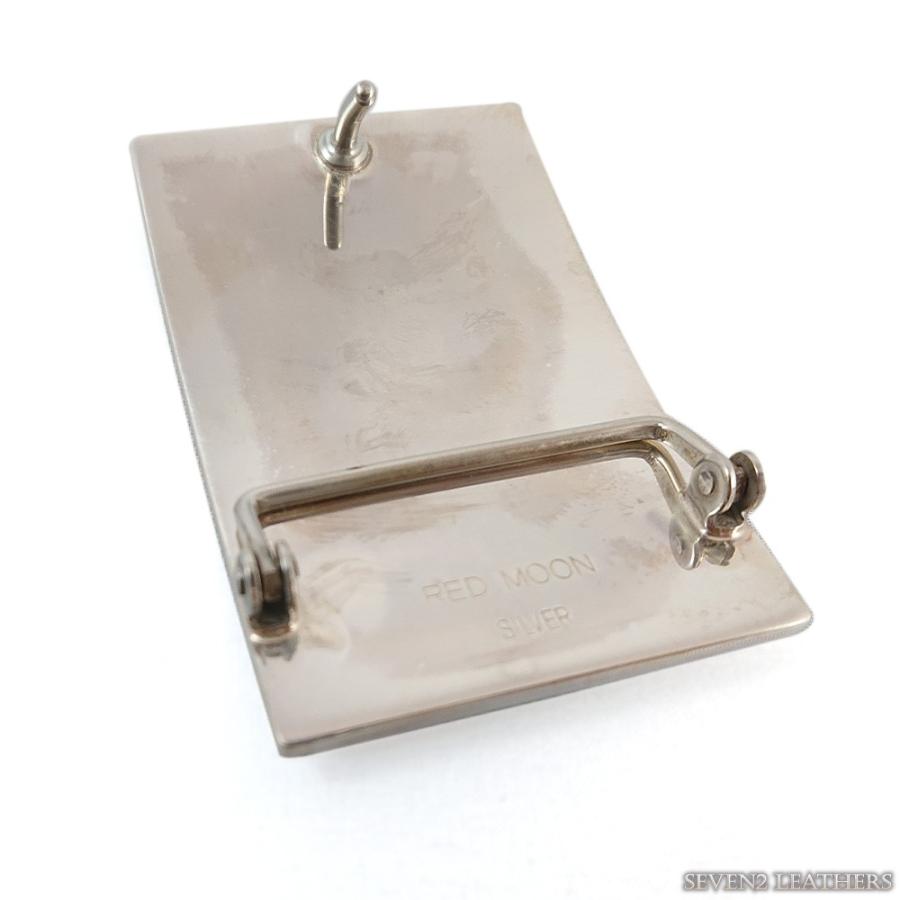 REDMOON（レッドムーン） プレートバックル シルバー ベルト バックル