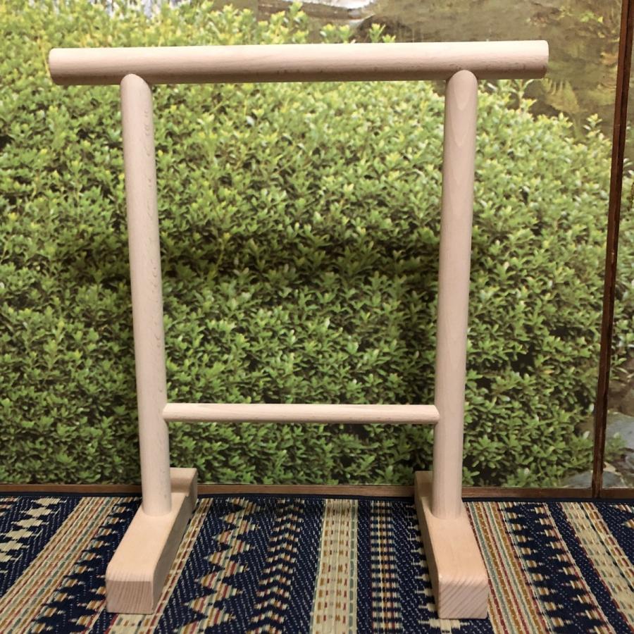 木製撞木（帯掛け・反物掛け）60cm 白木（無塗装） : SUZUKIMOKOJO