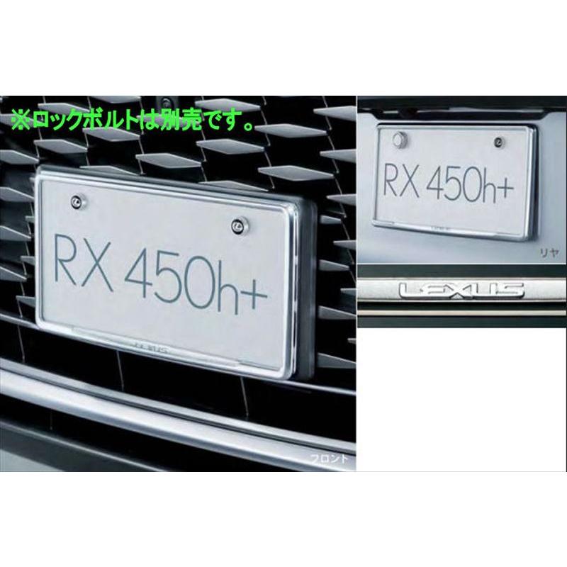RX メッキナンバーフレーム（フロント＆リヤ） ※ロックボルト別売