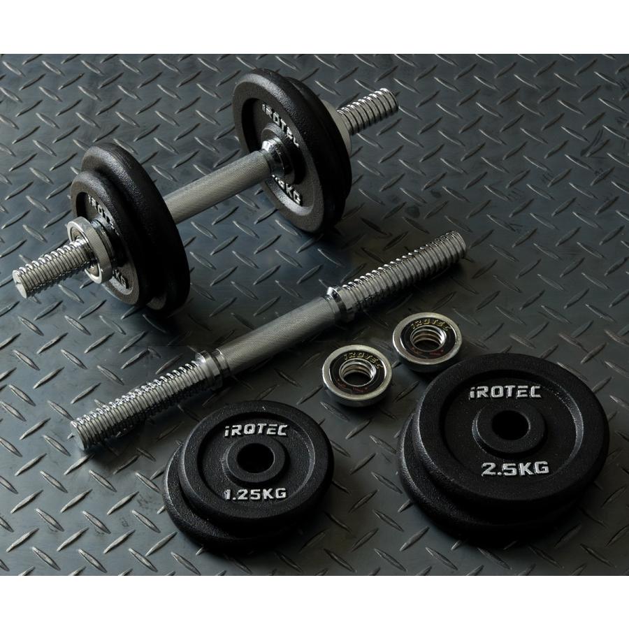 アイロテック 10kg枚合計 20kg ダンベル ベンチプレス アイロテック
