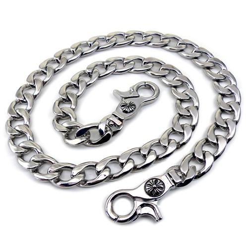 超ヘビー級 重量級 ウォレットチェーン シルバー 喜平 メンズ