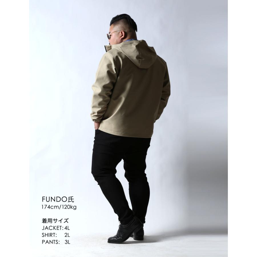 大きいサイズ マウンテンパーカー メンズ フルジップ 防水 防風 透湿