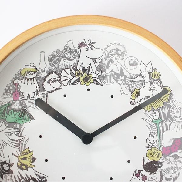 MOOMIN（ムーミン） 木枠 ウォールクロック 壁掛け時計 置時計 リース