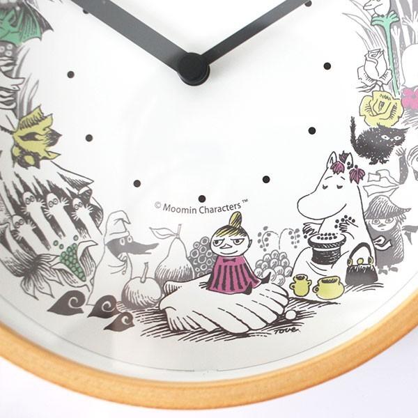 MOOMIN（ムーミン） 木枠 ウォールクロック 壁掛け時計 置時計 リース
