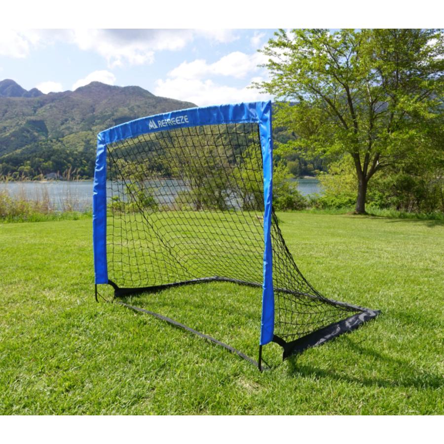 REFREEZE リフリーズ 124×94cm 折りたたみ サッカーゴール ブルー 2個