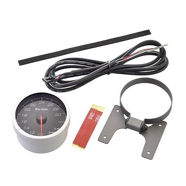 電圧メーター DC12/24V アナログ バッテリー 高精度 観光バス/冷凍車