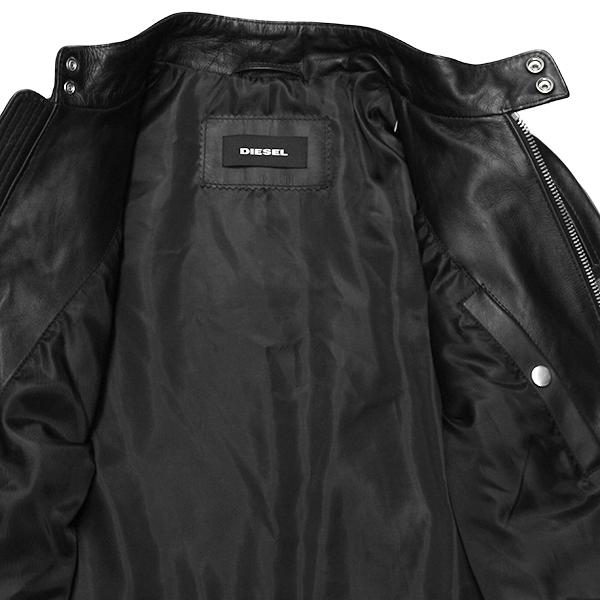 DIESEL（ディーゼル） レザー ブルゾン メンズ 革ジャン ライダース
