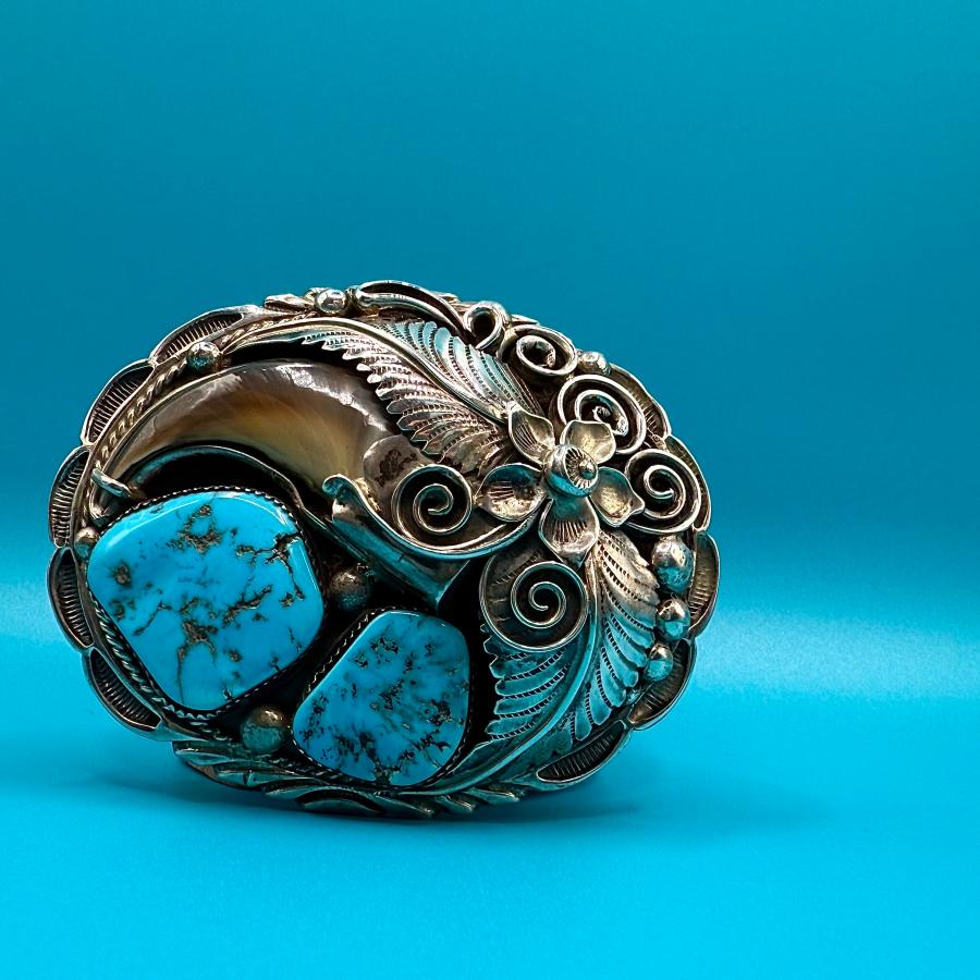 ターコイズバックル インディアンジュエリー/ネイティブアメリカン